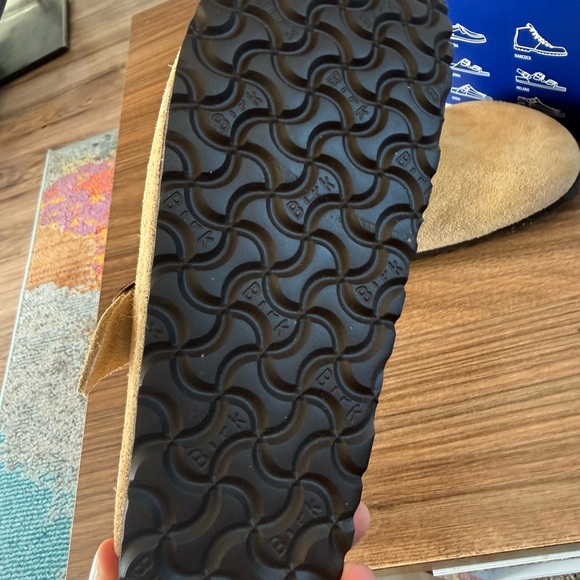 New Birkenstock Latte Suede Boston Clogs size 38 M / US size 7 - Picture 7 of 9